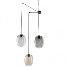 Φωτιστικό Κρεμαστό 3xE27 230V Μαύρο ELIO 5972